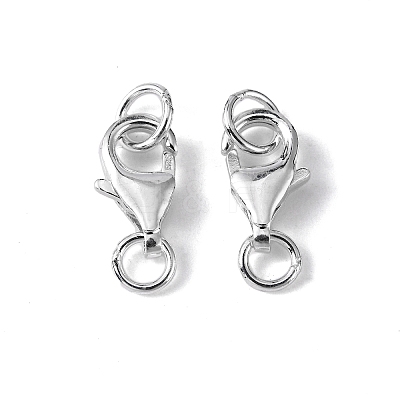 925 Sterling Silver Lobster Claw Clasps STER-I010-13mm-1