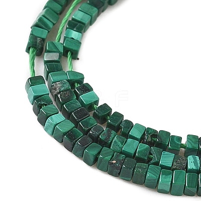 Natural Malachite Beads Strands G-G271-G01-1x1.5mm-1