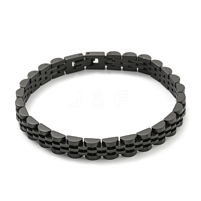 Ion Plating(IP) 304 Stainless Steel Thick Link Chain Bracelet BJEW-G649-09B-1