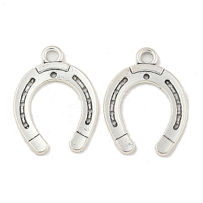 Tibetan Style Alloy Horseshoe Pendants LS-TIBEP-23708-AS-RS-1
