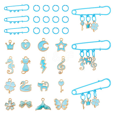 DIY Brooch Making Kits DIY-TA0014-89-1