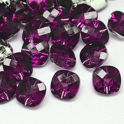 Taiwan Acrylic Rhinestone Buttons BUTT-F018-28mm-05-1