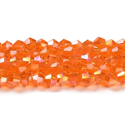 Transparent Electroplate Glass Beads Strands LS-GLAA-F029-2mm-A11-1