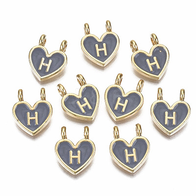 Alloy Enamel Charms ENAM-T012-02H-RS-1
