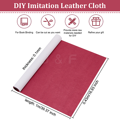 1Pc DIY Imitation Leather Cloth DIY-OC0010-65B-1