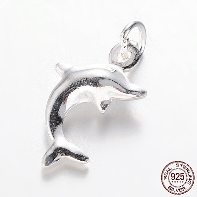 925 Sterling Silver Dolphin Charms STER-I006-15-1