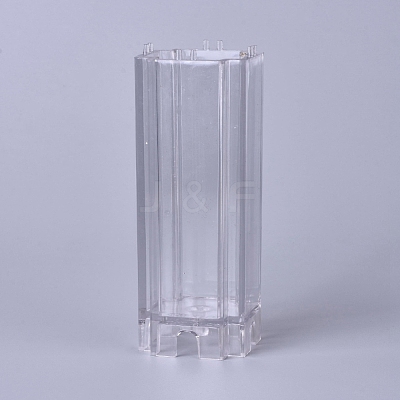 Transparent Plastic Candle Molds AJEW-WH0109-05-1