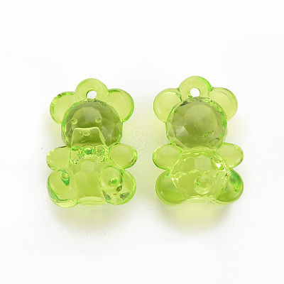 Transparent Acrylic Pendants TACR-S151-01B-729-1