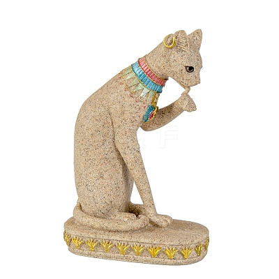 New Chinese Style Art Egyptian Cat Ornaments Creative Home Living Room Decorations Resin Crafts Small Ornaments Wholesale PW-WG29338-02-1