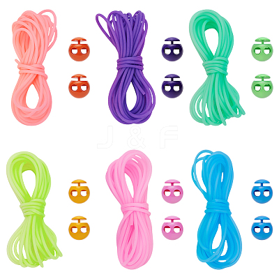 18M 6 Colors Hollow Pipe PVC Tubular Synthetic Rubber Cord RCOR-UN0001-01-1