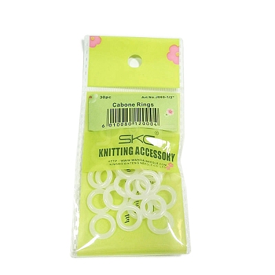 PE Plastic Locking Stitch Marker Rings DIY Knitting Tools Crochet Accessories PW22071308506-1
