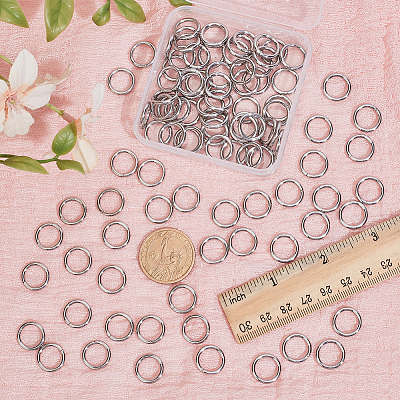 100Pcs 304 Stainless Steel Jump Rings STAS-CN0001-74-1