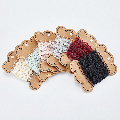 12m 6 Colors Braided Net Lace Elastic Cord/Band OCOR-AR0001-26-1