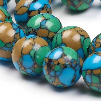 Synthetic Turquoise Beads Strands X-TURQ-G832-04-8mm-1