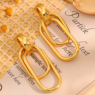 304 Stainless Steel Stud Dangle Earrings FS-WG489C3-02-1