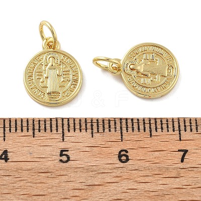 Brass Charms KK-C092-17A-G-1