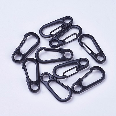Alloy Snap Keychain Clasp Findings PALLOY-WH0065-31B-1