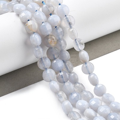 Natural Blue Lace Agate Beads Strands G-C179-A08-02-1