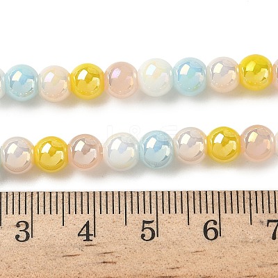 Electroplate & Gradient Color Glass Beads Strands LAMP-M023-03-04-1