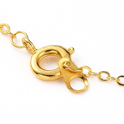 Rondelle Natural Tiger Eye Pendant Necklaces NJEW-JN03237-03-1