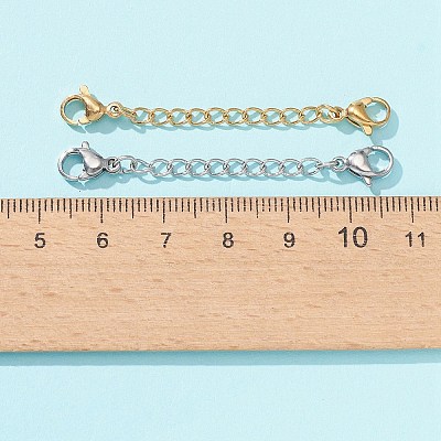 6 Strand 6 Style 304 Stainless Steel Curb Chain Extender STAS-FS0001-30-1