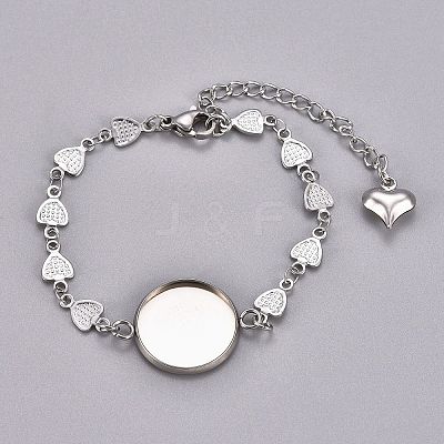 Tarnish Resistant 304 Stainless Steel Bracelet Making STAS-L248-004P-A-1