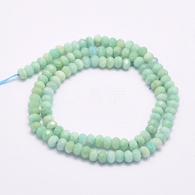 Natural Amazonite Beads Strands G-F509-50-3x5mm-1
