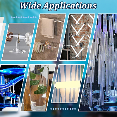 Transparent Acrylic Pipe AJEW-WH0475-51I-1