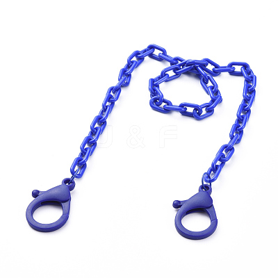 Personalized ABS Plastic Cable Chain Necklaces NJEW-JN02849-06-1