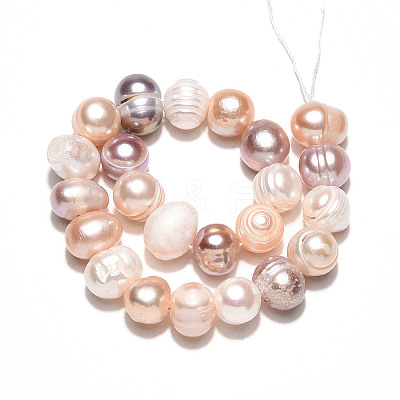 Natural Cultured Freshwater Pearl Beads Strands PEAR-N013-07O-1