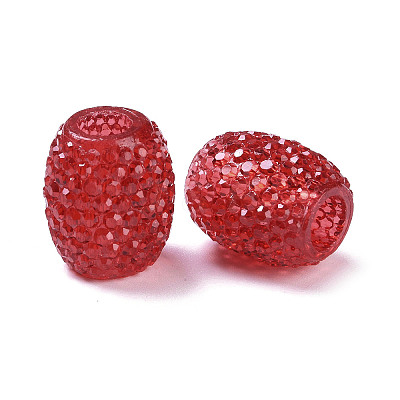 Transparent Resin European Jelly Colored Beads RESI-B025-01A-01-1