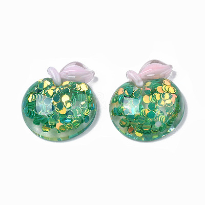 Autumn Theme Transparent Epoxy Resin Cabochons LS-CRES-N034-01-1
