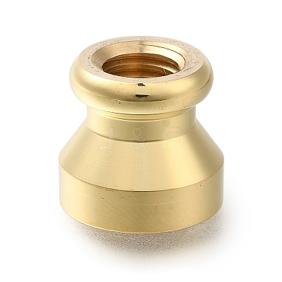 Christmas Golden Tone Wax Seal Brass Stamp Heads AJEW-A058-01F-1