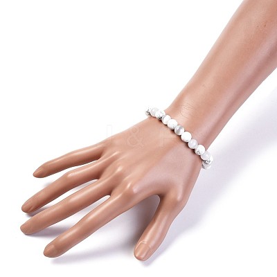 Natural & Synthetic Gemstone Stretch Bracelets BJEW-JB04506-1