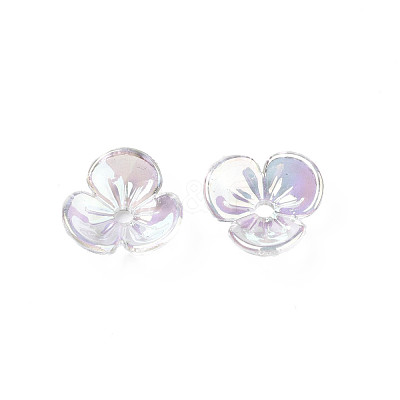 Transparent Acrylic Bead Caps TACR-Q273-04-1