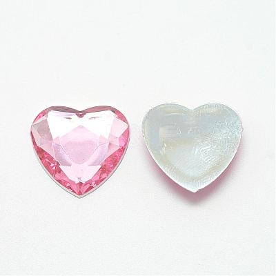 Acrylic Rhinestone Flat Back Cabochons GACR-Q009-25x25-07-1