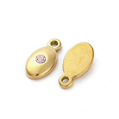 Real 14K Gold Plated 304 Stainless Steel Charms STAS-R005-09G-04-1