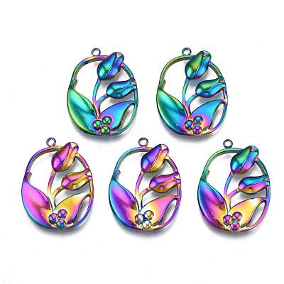 Ion Plating(IP) 304 Stainless Steel Pendants STAS-S119-117-1