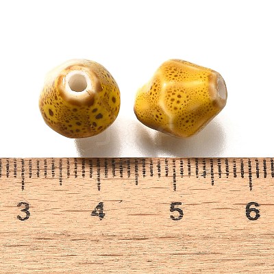 Vintage Style Glazed Ceramic Porcelain Beads PORC-H013-01-04-1