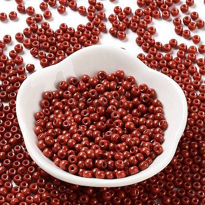 Baking Paint Glass Seed Beads SEED-H002-I-B510-1
