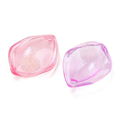 Transparent Acrylic Pendants MACR-D024-14-1