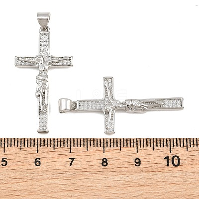 Easter Brass Micro Pave Clear Cubic Zirconia Pendants CU-CBADC6C-09P-01-1