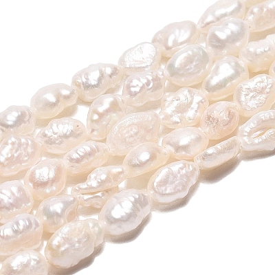 Natural Baroque Keshi Pearl Beads Strands LS-PEAR-N031-01B-1
