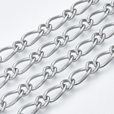 Tarnish Resistant 304 Stainless Steel Curb Chains CHS-S001-07A-P-1