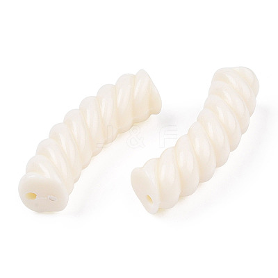 Opaque Sprial Acrylic Beads SACR-ZX010-19A-08-1