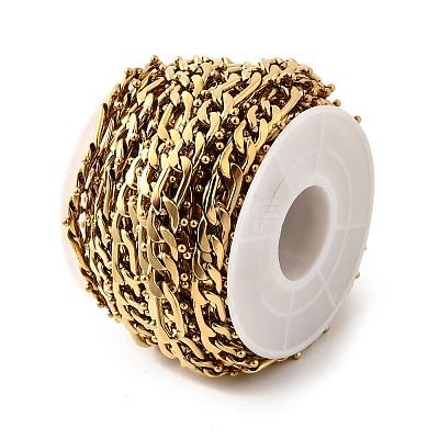 Ion Plating(IP) 304 Stainless Steel Figaro Chains CHS-V001-03G-1