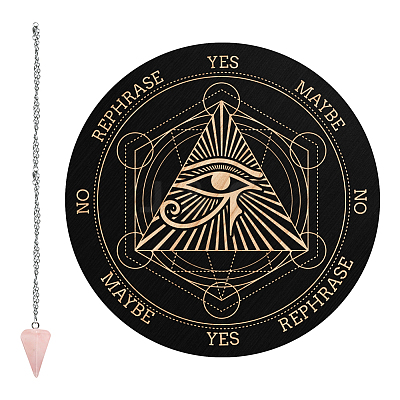 1Pc Cone/Spike/Pendulum Natural Rose Quartz Stone Pendants DIY-CP0007-74E-1