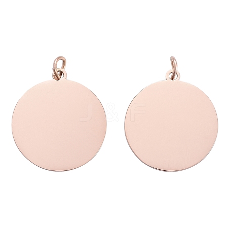 Ion Plating(IP) 304 Stainless Steel Pendants STAS-I311-06RG-1