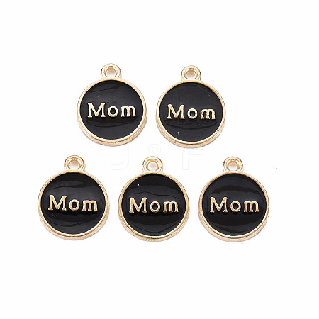Mother's Day Alloy Enamel Charms X-ENAM-T016-11B-RS-1