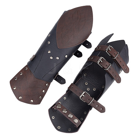 Imitation Leather Arm Guard AJEW-WH0542-64-1